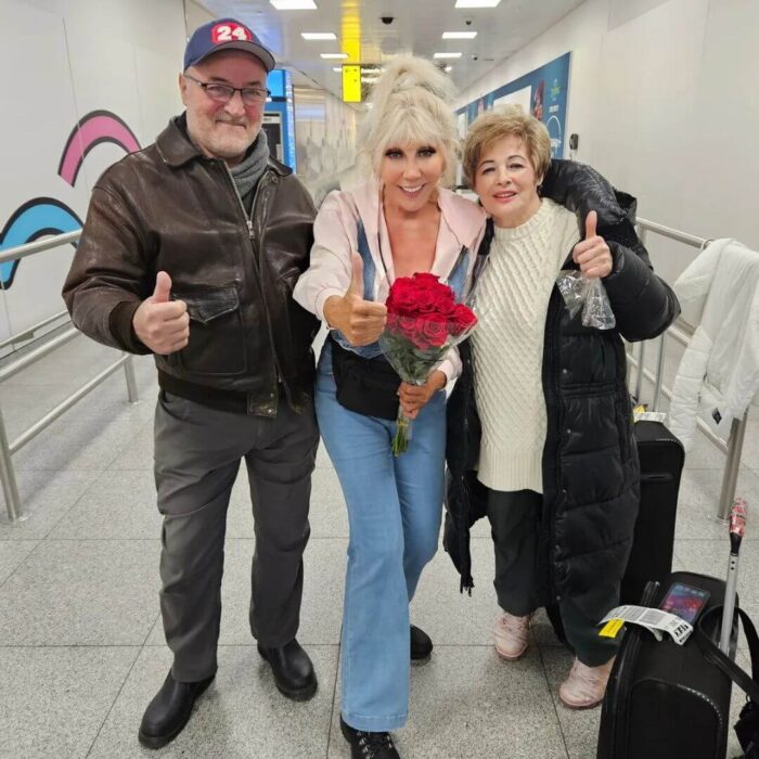 Csongrádi Kata és amerikai vendéglátói, Marika és Ferenc